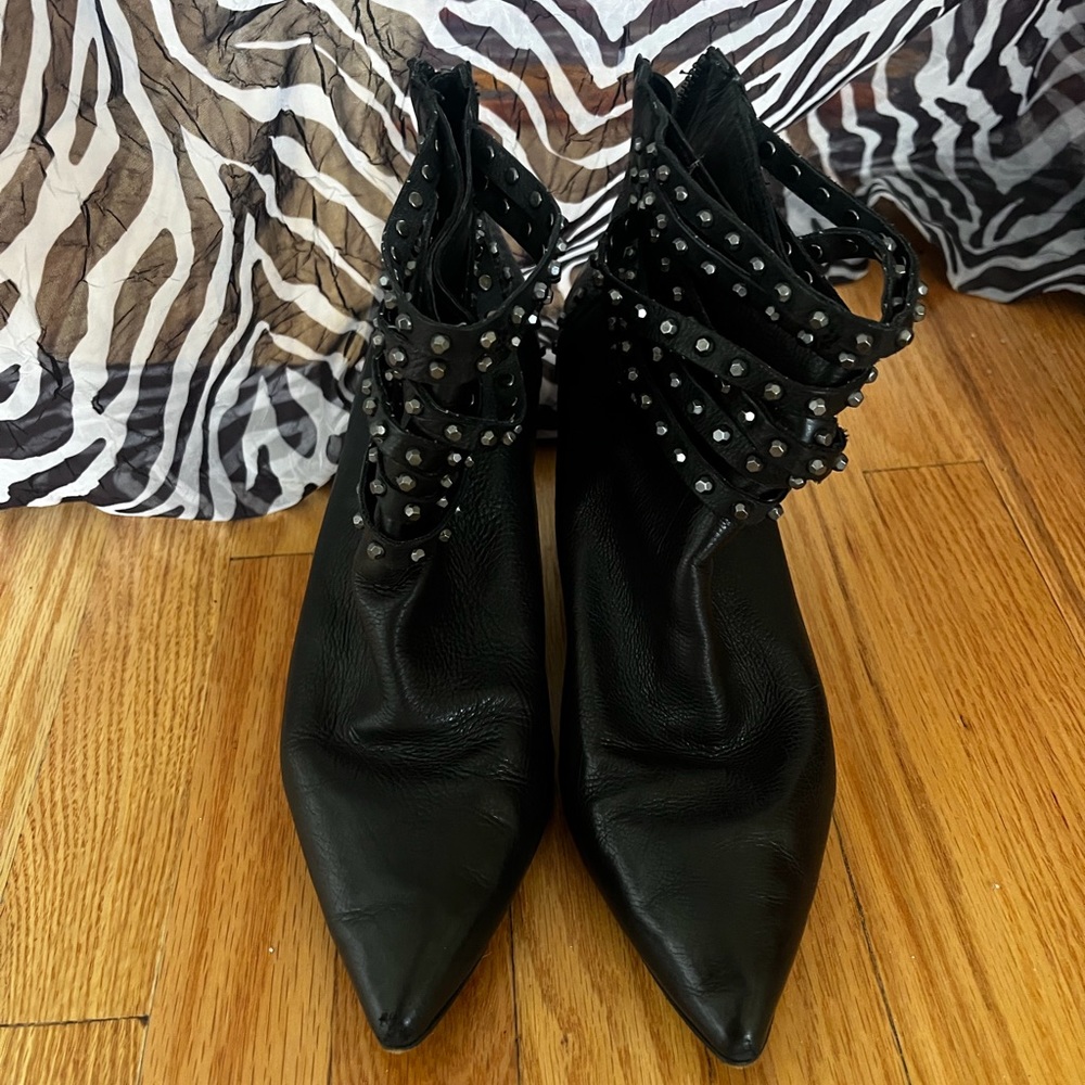 Ash Dangerous Studded Leather Booties Gem